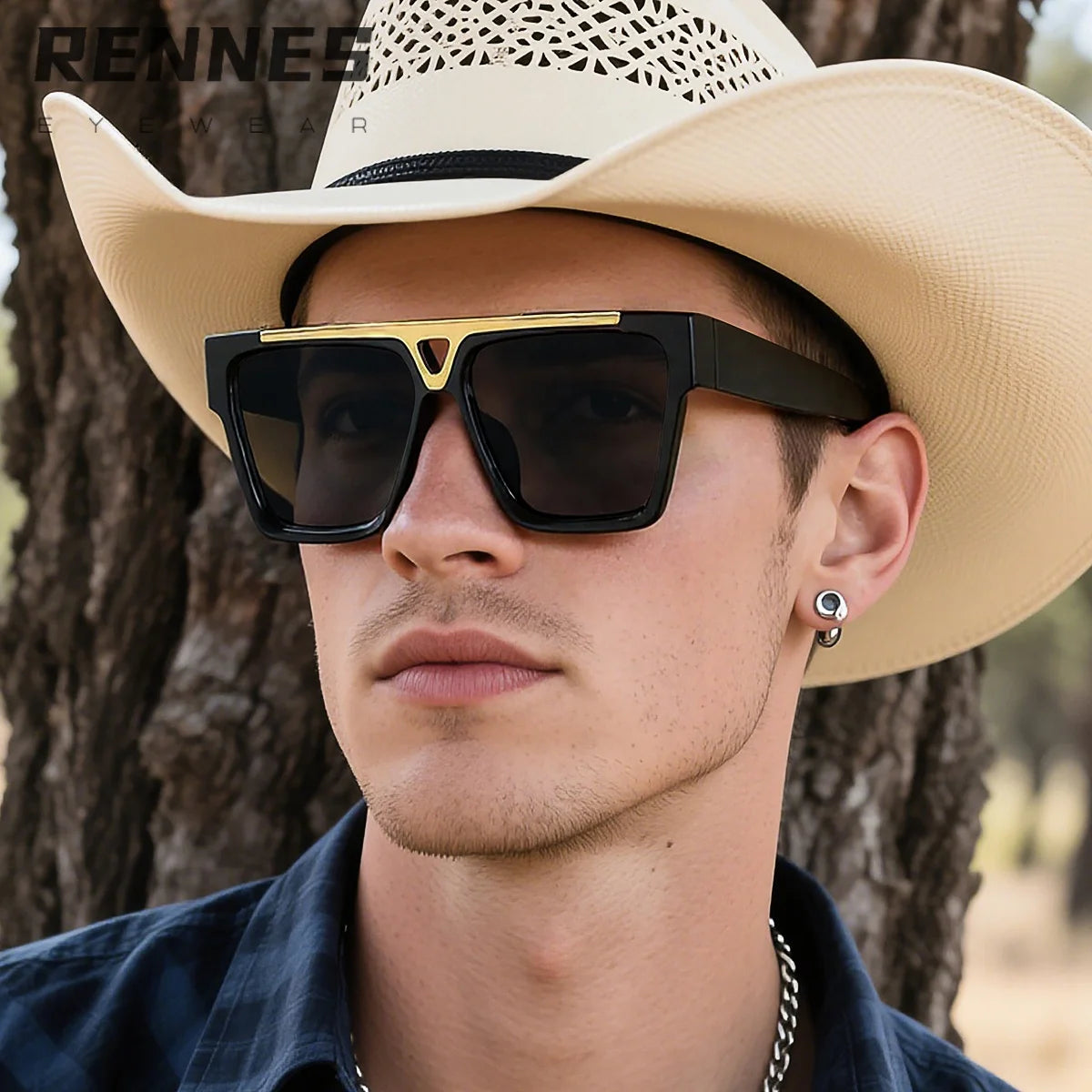 2025 Retro Square Sunglasses for Women and Men European American Street Style UV400 Optical Lenses PC Frame Material