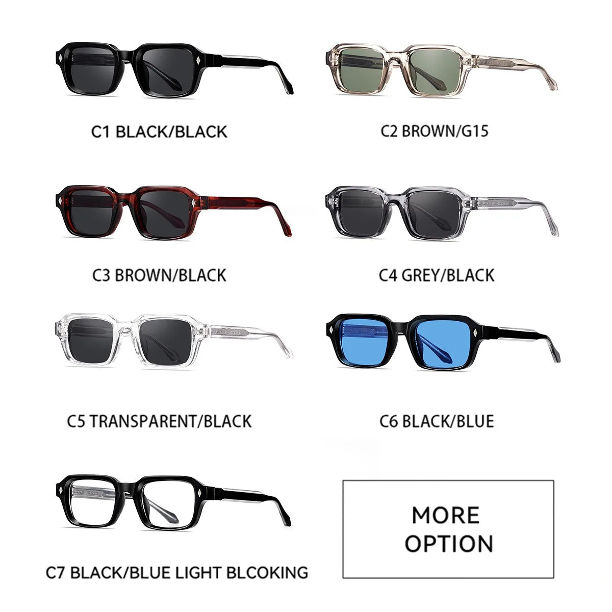 2026 High-end Custom Sunglasses Trend Fashion Propionic Acid Core Sunglasses Newest Uv400 Protection Small TR90+CP Sunglasses