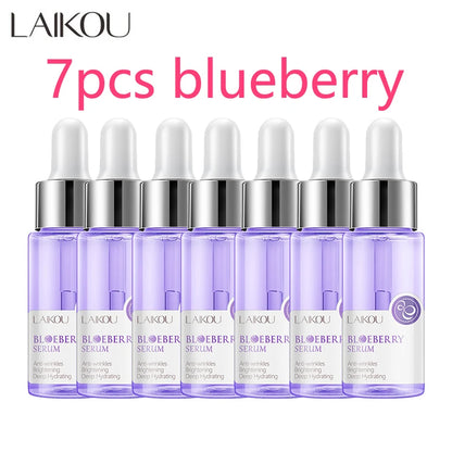 LAIKOU 7 Bottles 24K Gold Snail Sakura Hyluronic Acid Vitamin C Nicotinamida Rose Blueberry Serum Japan Essential Face Essences