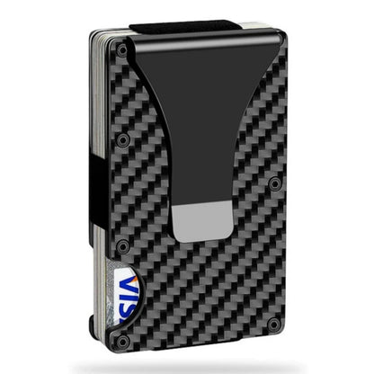 2025 Custom Metal Wallet Credit Card Holder, Aluminum Money Clip Wallet With RFID Blocking (Black)