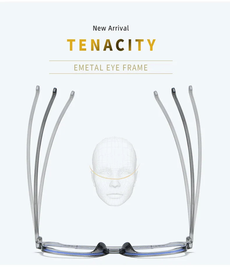 Transparent Computer Glasses Frame Women Men Anti Blue Light square Eyewear Blocking Glasses Optical Spectacle Eyeglass
