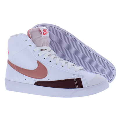 For Blazer Mid 77 for Nature Women's Fitness Walking Shoes White/Red Vietnam MSS-DQ4124105 | 100% Authentic