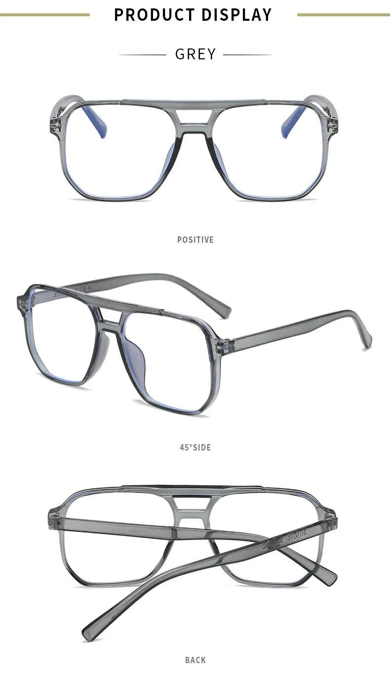 Transparent Computer Glasses Frame Women Men Anti Blue Light square Eyewear Blocking Glasses Optical Spectacle Eyeglass