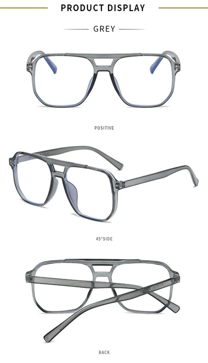 Transparent Computer Glasses Frame Women Men Anti Blue Light square Eyewear Blocking Glasses Optical Spectacle Eyeglass