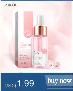LAIKOU 17ML Japan Sakura Serum Nourish Essense Oil Control Pure 24K Gold Vitamin C Hyaluronic Acid Moisturing Skin Care Facecare