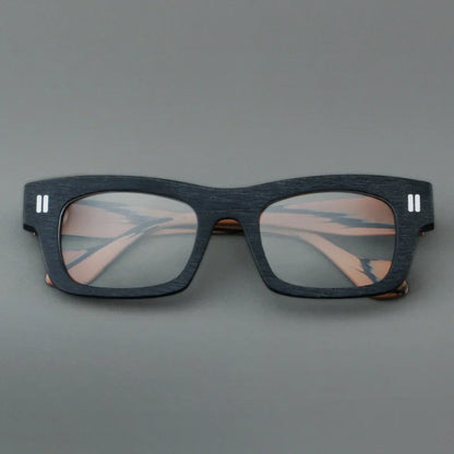 2037 Thick Square Acetate Glasses Frame Popular Casual Rivet Presbyopia Eyeglasses Men Women Retro Prescription Spectacle