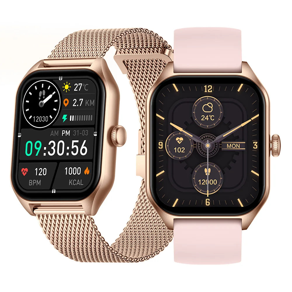 H40 Smartwatch BT Call 1.85" Touch Screen Heart Rate Sport Health Modes Fitness Tracker Smart Watch for Men Women