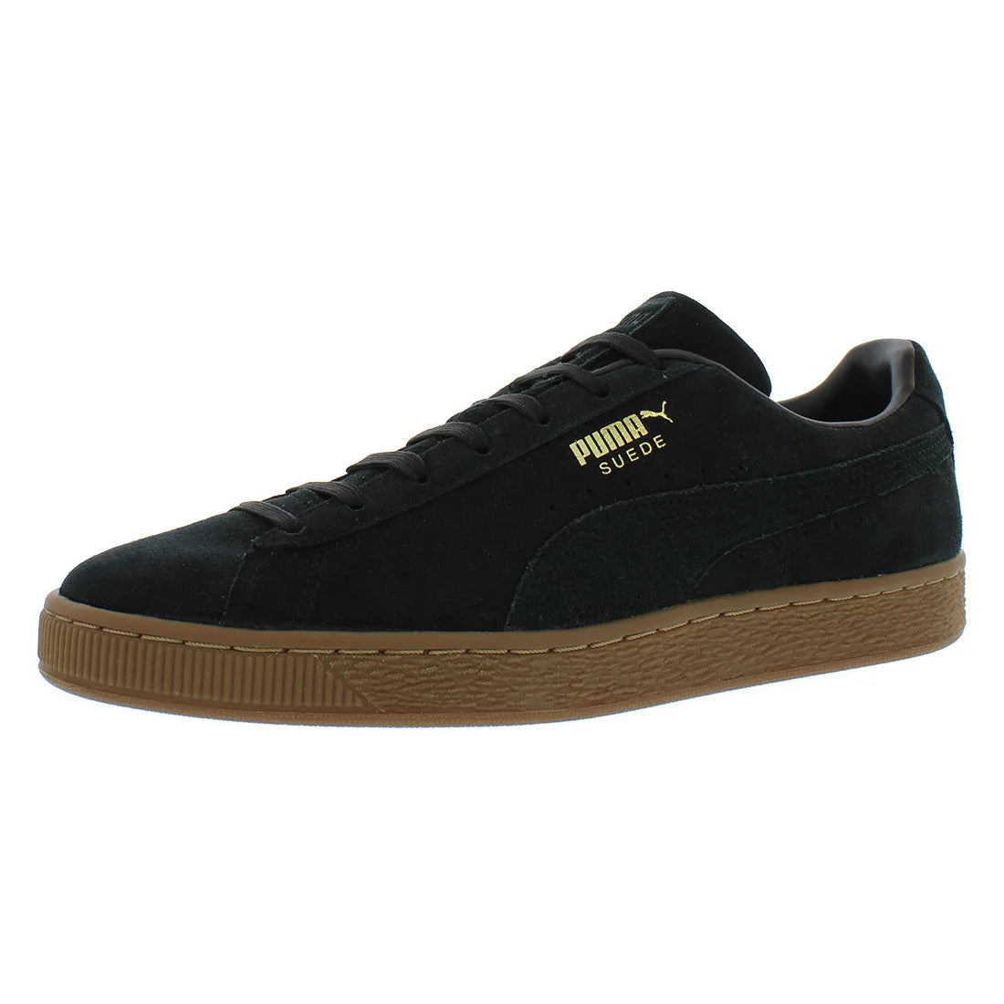 For Men's Suede Gum Walking Style Shoes Black 100% Authentic Made in China Model MSS-38117401