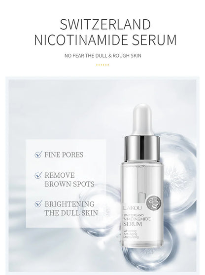 LAIKOU 7 Bottles 24K Gold Snail Sakura Hyluronic Acid Vitamin C Nicotinamida Rose Blueberry Serum Japan Essential Face Essences