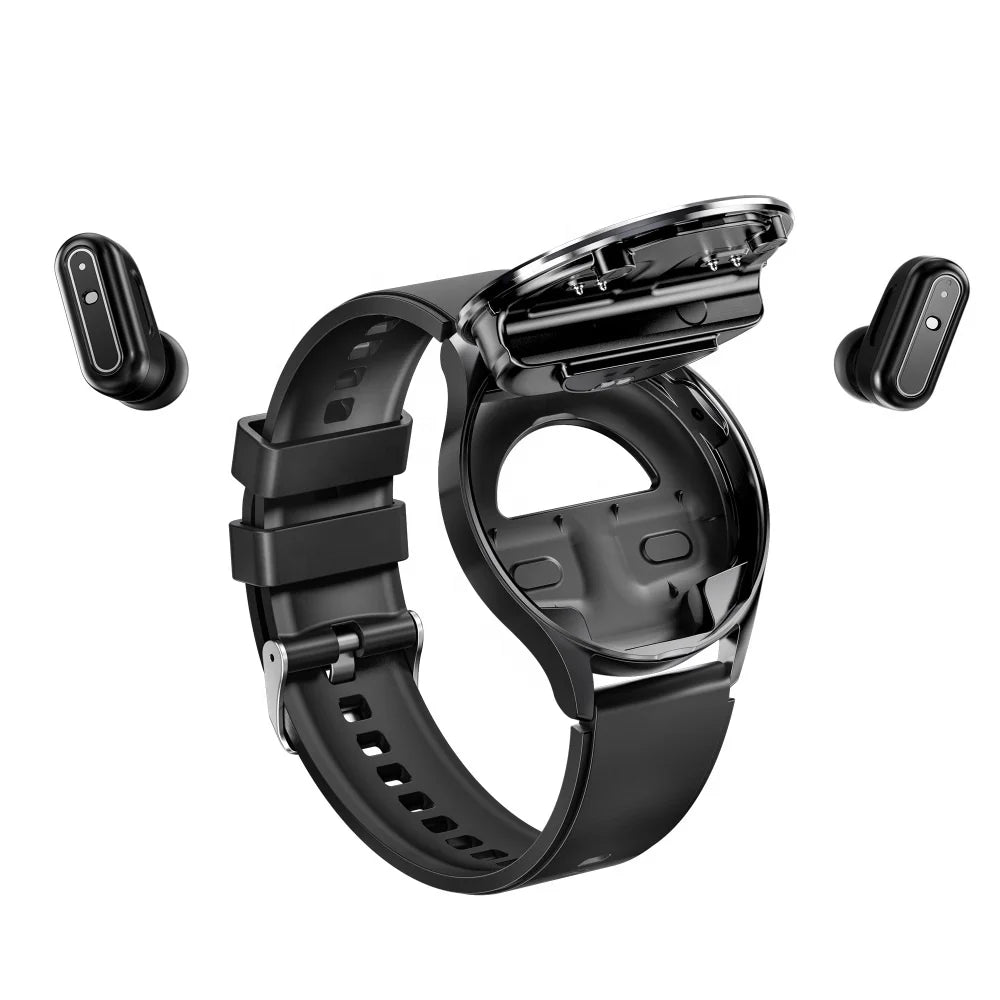 X10 2 in 1 Smart Watch with TWS Earbuds NFC IP67 Waterproof Fitness Tracker Heart Rate Blood Oxygen Monitor 1.39" HD Touchscreen