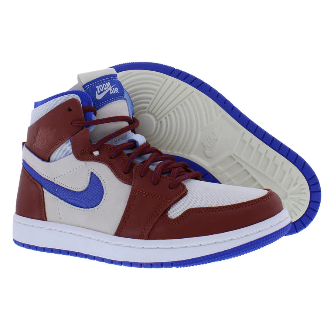 For for Air for 1 Zoom Air Cmft Women's Basketball Shoes Color Sail/Redstone/Hyper Royal-100% Authentic Model MSS-CT0979104