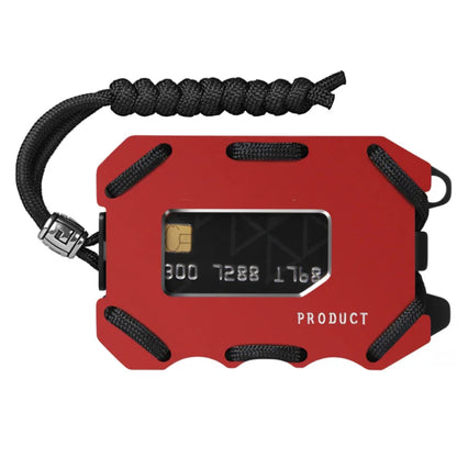 Aluminum Wallet With Elasticity Back Pouch ID Credit Card Holder RFID Mini Slim Wallet Automatic Pop up Bank Card Case