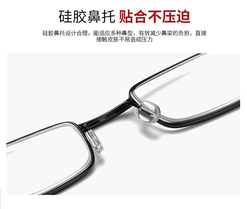 +1.5 2.0 2.5 Reading Glasses Women Men Ultralight Portable Mini Hyperopia Glasses Metal Presbyopia with diopters plus with box