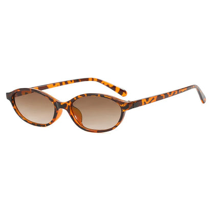 Superhot Eyewear 13409 Fashion 2024 Women Vintage Oval Cat Eye Narrow Travel Shades Sunglasses