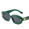 New Square Shining Starry Fashion Hip Hop Sun Glasses  Women Personalized Trend Diamond Sunglasses 2025