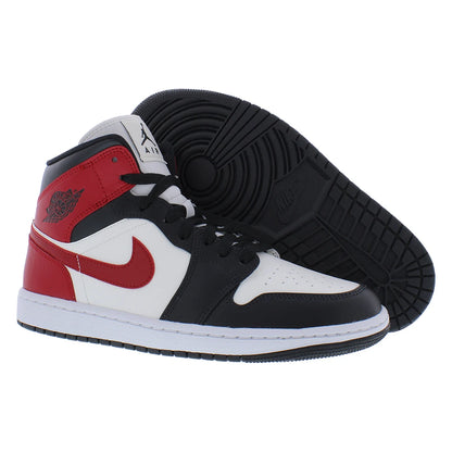 For for Air for 1 Mid Women's Shoes Size 10 Summer/Spring/Winter Athletic Leather Upper Sail/Gym Red/Off Noir/White Vietnam