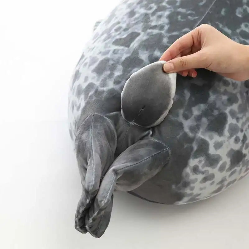 Chubby 3D Seal Pillow Plush Stuffed Animal Sleeping Throw Gift For Kids