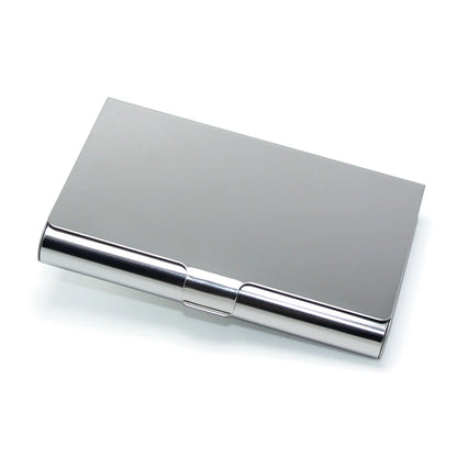 High Capacity Bank Cards Business Card Holder Gifts Silver Black Bronze Copper Metal Box Case Stainless Steel Credit Card Wallet