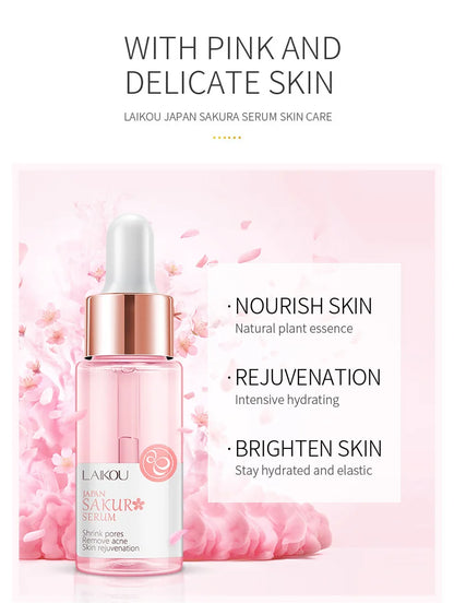 LAIKOU 7 Bottles 24K Gold Snail Sakura Hyluronic Acid Vitamin C Nicotinamida Rose Blueberry Serum Japan Essential Face Essences
