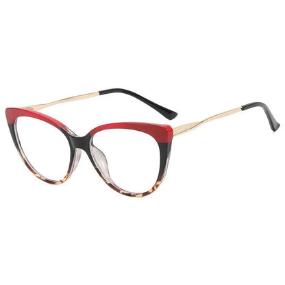2024 Ready to Ship TR90 Computer Glasses Black and Red Cheap Anti Blue Light Filter Glasses for Men