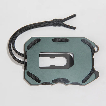 Aluminum Wallet With Elasticity Back Pouch ID Credit Card Holder RFID Mini Slim Wallet Automatic Pop up Bank Card Case