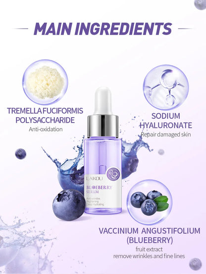 LAIKOU Serum Japan Sakura Essence Moisturizing Hyaluronic Acid Pure 24K Gold Brightening  Vitamin C  Face Serum Care Skin