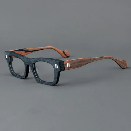 2037 Thick Square Acetate Glasses Frame Popular Casual Rivet Presbyopia Eyeglasses Men Women Retro Prescription Spectacle