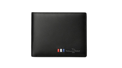 Hot Selling Factory Men's Genuine Leather Short Bifold Wallet Vintage Open Convenient Business Casual Fashion Travel Gift OEM