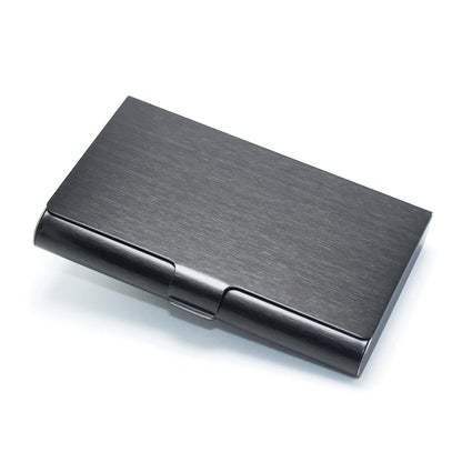 High Capacity Bank Cards Business Card Holder Gifts Silver Black Bronze Copper Metal Box Case Stainless Steel Credit Card Wallet
