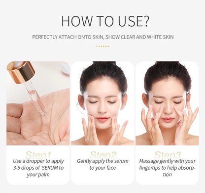 LAIKOU 7 Bottles 24K Gold Snail Sakura Hyluronic Acid Vitamin C Nicotinamida Rose Blueberry Serum Japan Essential Face Essences