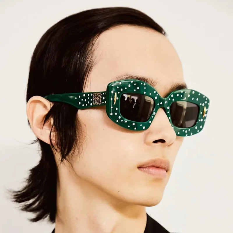 New Square Shining Starry Fashion Hip Hop Sun Glasses  Women Personalized Trend Diamond Sunglasses 2025