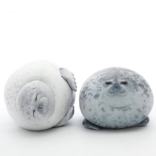 Chubby 3D Seal Pillow Plush Stuffed Animal Sleeping Throw Gift For Kids