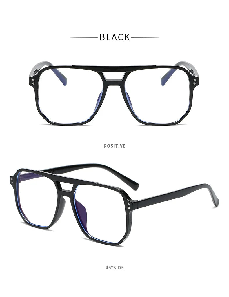 Transparent Computer Glasses Frame Women Men Anti Blue Light square Eyewear Blocking Glasses Optical Spectacle Eyeglass