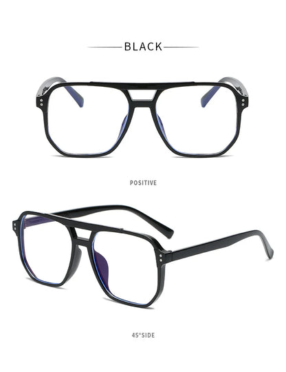 Transparent Computer Glasses Frame Women Men Anti Blue Light square Eyewear Blocking Glasses Optical Spectacle Eyeglass
