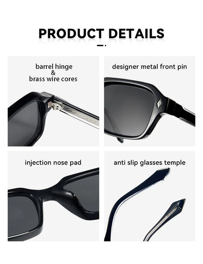 2026 High-end Custom Sunglasses Trend Fashion Propionic Acid Core Sunglasses Newest Uv400 Protection Small TR90+CP Sunglasses