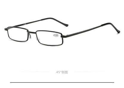 +1.5 2.0 2.5 Reading Glasses Women Men Ultralight Portable Mini Hyperopia Glasses Metal Presbyopia with diopters plus with box