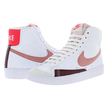 For Blazer Mid 77 for Nature Women's Fitness Walking Shoes White/Red Vietnam MSS-DQ4124105 | 100% Authentic