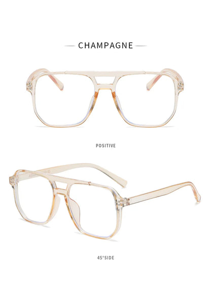 Transparent Computer Glasses Frame Women Men Anti Blue Light square Eyewear Blocking Glasses Optical Spectacle Eyeglass