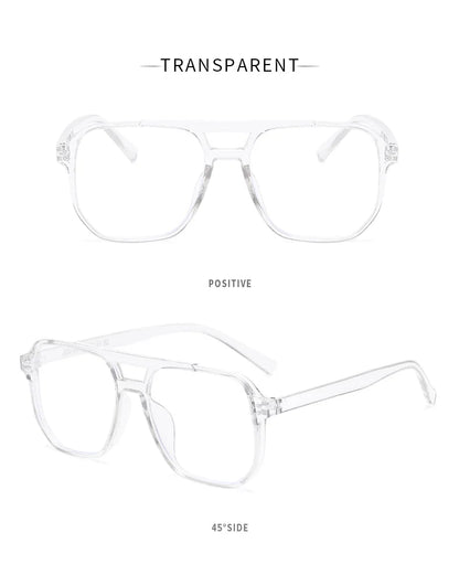 Transparent Computer Glasses Frame Women Men Anti Blue Light square Eyewear Blocking Glasses Optical Spectacle Eyeglass