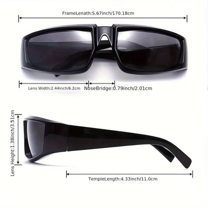 1 Pair of Men's Full-frame High-end Leisure Steampunk European and American StyleFashion Decoration Glasses, Suitable for Street