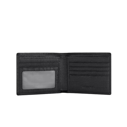 Hot Selling Factory Men's Genuine Leather Short Bifold Wallet Vintage Open Convenient Business Casual Fashion Travel Gift OEM