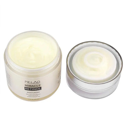 MELAO 2.5 Retinol Moisturizer Cream Hyaluronic Acid Anti Aging And Reduces Wrinkles And Fine Lines Day And Night Retinol Cream