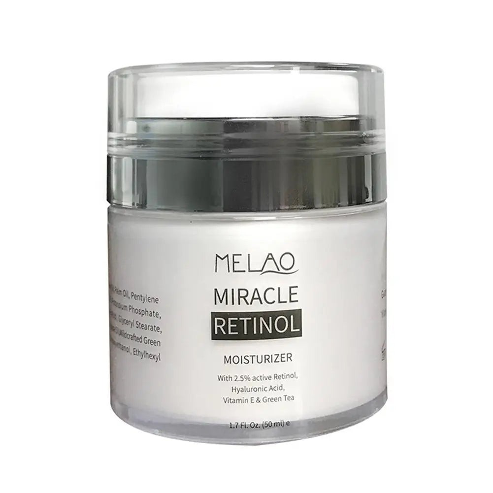 MELAO 2.5 Retinol Moisturizer Cream Hyaluronic Acid Anti Aging And Reduces Wrinkles And Fine Lines Day And Night Retinol Cream