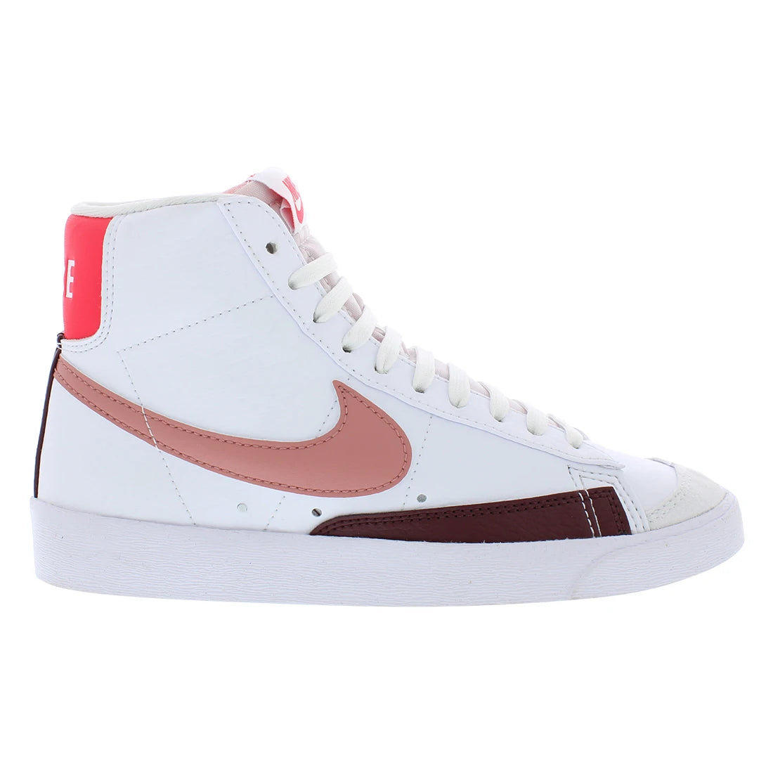 For Blazer Mid 77 for Nature Women's Fitness Walking Shoes White/Red Vietnam MSS-DQ4124105 | 100% Authentic