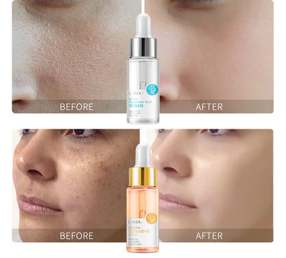 LAIKOU 7 Bottles 24K Gold Snail Sakura Hyluronic Acid Vitamin C Nicotinamida Rose Blueberry Serum Japan Essential Face Essences