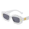 New Square Shining Starry Fashion Hip Hop Sun Glasses  Women Personalized Trend Diamond Sunglasses 2025