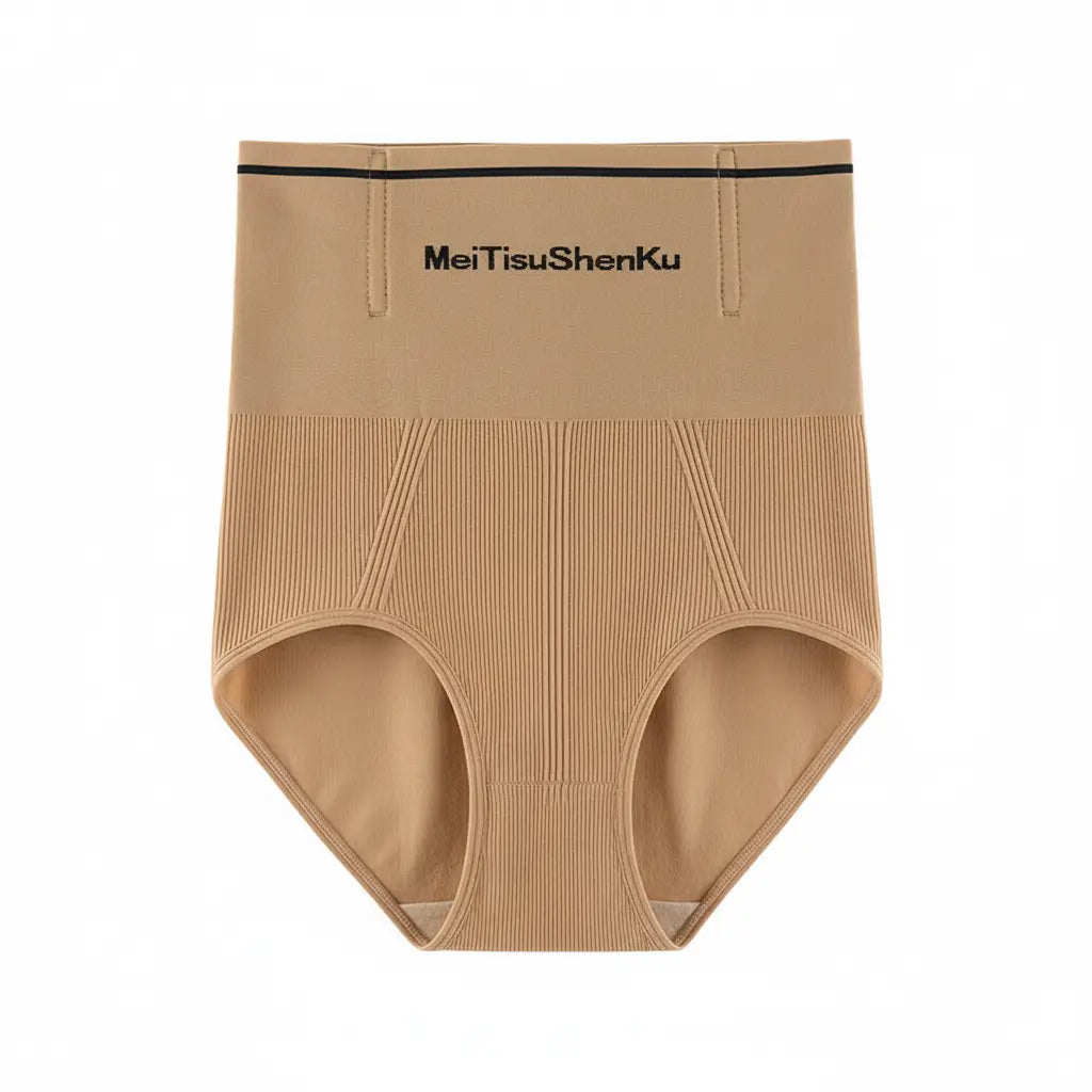 High-Waisted Women Shaping Beige Brief | Comfortable & Slimming