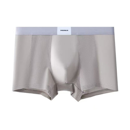 Premium Imperial Palace Men’s Ice Silk Boxer Briefs Silver | Breathable, Antibacterial, Mid‑Rise | Shopander