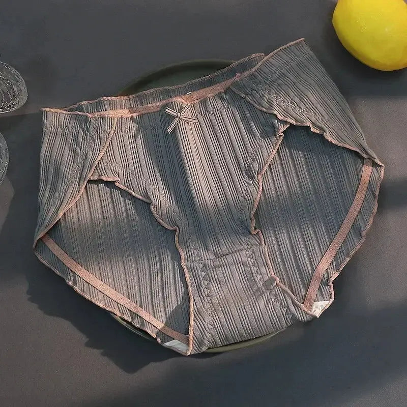 Korean Comfortable Period-Friendly Mid-Waist Briefs
