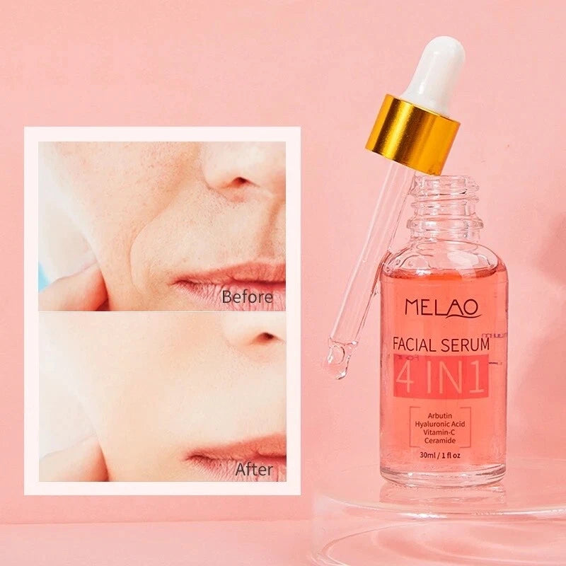 MELAO 4 IN 1 Facial Serum 30ml | MELAO ৪-ইন-১ ফেসিয়াল সিরাম